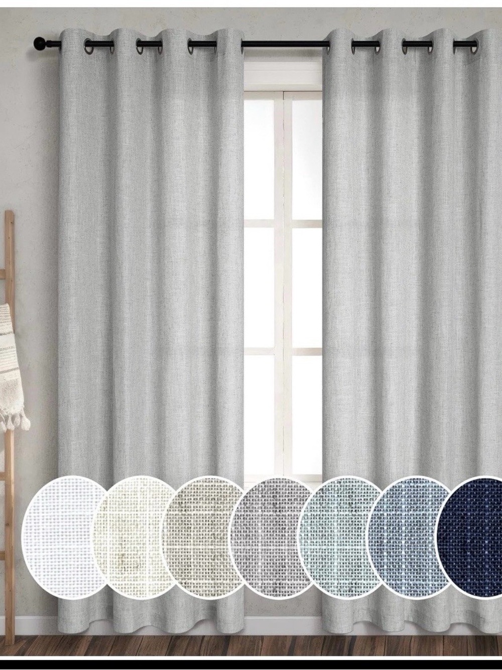 Gray  Curtains -